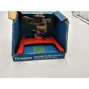 Vintage Cast Iron Pulsator Thompson Lawn Sprinkler 80ft RARE